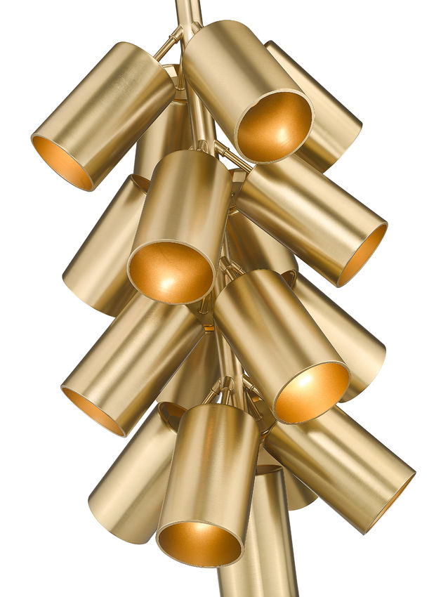 Z-Lite Lumina 17" 17-Light Modern Gold Steel Chandelier