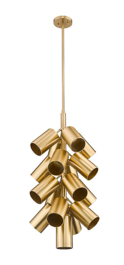 Z-Lite Lumina 17" 17-Light Modern Gold Steel Chandelier
