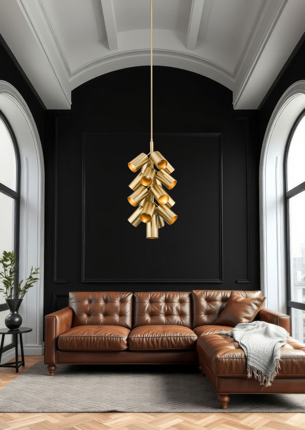 Z-Lite Lumina 17" 17-Light Modern Gold Steel Chandelier