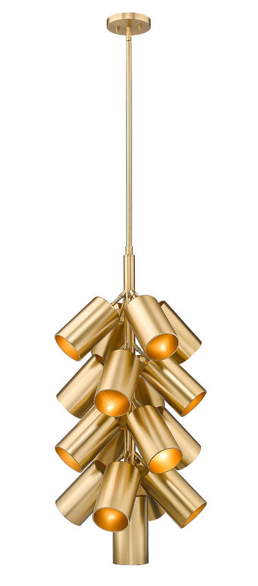 Z-Lite Lumina 17" 17-Light Modern Gold Steel Chandelier