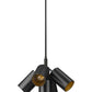 Z-Lite Lumina 17" 5-Light Matte Black Steel Chandelier