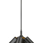 Z-Lite Lumina 17" 5-Light Matte Black Steel Chandelier