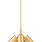 Z-Lite Lumina 17" 5-Light Modern Gold Steel Chandelier