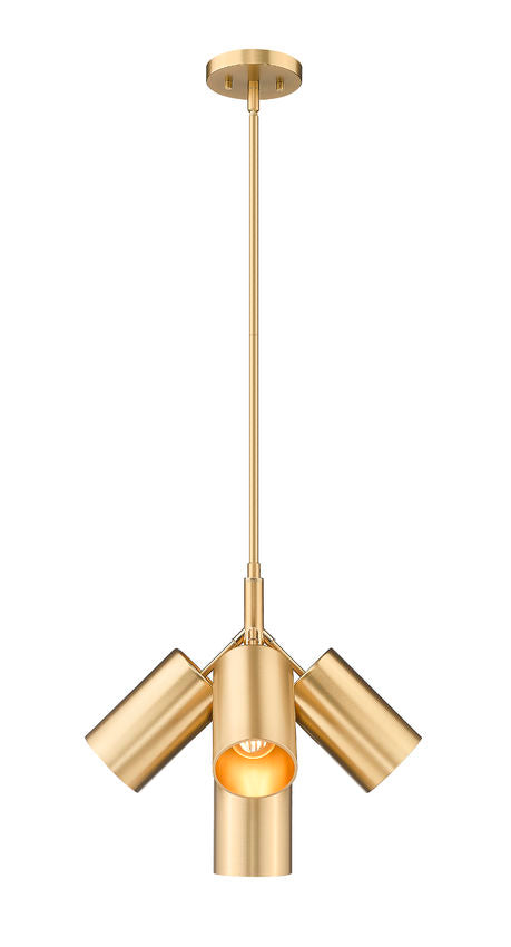 Z-Lite Lumina 17" 5-Light Modern Gold Steel Chandelier