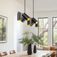 Z-Lite Lumina 17" 7-Light Matte Black Steel Linear Chandelier
