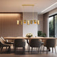 Z-Lite Lumina 17" 7-Light Modern Gold Steel Linear Chandelier