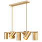 Z-Lite Lumina 17" 7-Light Modern Gold Steel Linear Chandelier