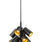 Z-Lite Lumina 17" 9-Light Matte Black Steel Chandelier
