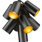 Z-Lite Lumina 17" 9-Light Matte Black Steel Chandelier