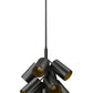 Z-Lite Lumina 17" 9-Light Matte Black Steel Chandelier