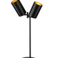 Z-Lite Lumina 9" 2-Light Matte Black Steel Table Lamp