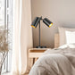 Z-Lite Lumina 9" 2-Light Matte Black Steel Table Lamp