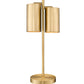 Z-Lite Lumina 9" 2-Light Modern Gold Steel Table Lamp