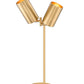 Z-Lite Lumina 9" 2-Light Modern Gold Steel Table Lamp