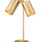Z-Lite Lumina 9" 2-Light Modern Gold Steel Table Lamp