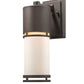 Z-Lite Luminata 5" 1-Light LED Deep Bronze Outdoor Wall Sconce With Matte Opal Glass Shade