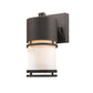 Z-Lite Luminata 5" 1-Light LED Deep Bronze Outdoor Wall Sconce With Matte Opal Glass Shade