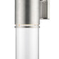 Z-Lite Luminata 6" 1-Light LED Brushed Aluminum Outdoor Wall Sconce With Clear Glass Shade
