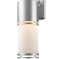 Z-Lite Luminata 6" 1-Light LED Brushed Aluminum Outdoor Wall Sconce With Matte Opal Glass Shade