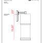 Z-Lite Luminata 6" 1-Light LED Oil Rubbed Bronze Outdoor Wall Sconce With Clear Glass Shade