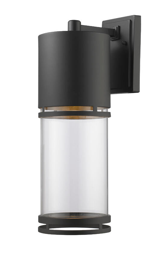 Z-Lite Luminata 6" 1-Light LED Oil Rubbed Bronze Outdoor Wall Sconce With Clear Glass Shade