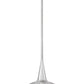 Z-Lite Lunelle 12" 1-Light Brushed Nickel Steel Frame Clear Glass Shade Pendant Light