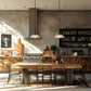 Z-Lite Lunelle 12" 1-Light Matte Black Steel Frame Clear Glass Shade Pendant Light