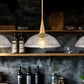 Z-Lite Lunelle 12" 1-Light Modern Gold Steel Frame Clear Glass Shade Pendant Light