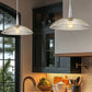 Z-Lite Lunelle 18" 1-Light Brushed Nickel Frame Clear Glass Shade Pendant Light