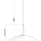 Z-Lite Lunelle 24" 1-Light Modern Gold Frame Clear Glass Shade Pendant Light