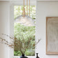 Z-Lite Lunelle 52" 3-Light Modern Gold Steel Frame Clear Glass Shade Linear Chandellier