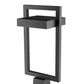 Z-Lite Luttrel 11" 1-Light LED Black Outdoor Post Mount Fixture With Frosted Glass Shade