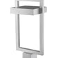 Z-Lite Luttrel 11" 1-Light LED Silver Outdoor Post Mount Fixture With Frosted Glass Shade