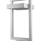 Z-Lite Luttrel 11" 1-Light LED Silver Outdoor Post Mount Fixture With Frosted Glass Shade