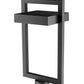 Z-Lite Luttrel 11" W x 22" H 1-Light LED Black Outdoor Post Mount Fixture With Frosted Glass Shade