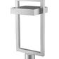 Z-Lite Luttrel 11" W x 22" H 1-Light LED Silver Outdoor Post Mount Fixture With Frosted Glass Shade