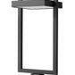 Z-Lite Luttrel 12" W x 32" H 1-Light LED Black Outdoor Post Mount Fixture and Square Pier Mount With Sand Blast Glass Shade