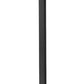 Z-Lite Luttrel 566PHXLS-536P-BK-LED 1-Light LED-Integrated Black Aluminum Frame Sand Blast Glass Shade Outdoor Post Mounted Fixture