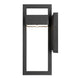 Z-Lite Luttrel 6" 1-Light LED Black Outdoor Wall Sconce With Frosted Glass Shade