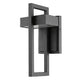 Z-Lite Luttrel 6" 1-Light LED Black Outdoor Wall Sconce With Frosted Glass Shade