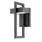 Z-Lite Luttrel 6" 1-Light LED Black Outdoor Wall Sconce With Frosted Glass Shade