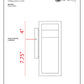 Z-Lite Luttrel 6" 1-Light LED Silver Outdoor Wall Sconce With Frosted Glass Shade