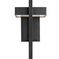Z-Lite Luttrel 7" 1-Light LED Black Outdoor Wall Sconce With Frosted Glass Shade