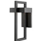 Z-Lite Luttrel 7" 1-Light LED Black Outdoor Wall Sconce With Frosted Glass Shade