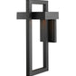 Z-Lite Luttrel 9" 1-Light LED Black Outdoor Wall Sconce With Frosted Glass Shade