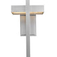 Z-Lite Luttrel 9" 1-Light LED Silver Outdoor Wall Sconce With Frosted Glass Shade