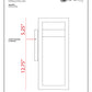Z-Lite Luttrel 9" 1-Light LED Silver Outdoor Wall Sconce With Frosted Glass Shade
