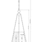 Z-Lite Madeline 12" 4-Light Candelabra Brushed Nickel Steel White Fabric Shade Pendant Lighting