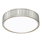 Z-Lite Madison 13" 1-Light LED Brushed Nickel and Frosted Acrylic Shade Flush Mount Lighting