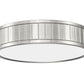 Z-Lite Madison 13" 1-Light LED Brushed Nickel and Frosted Acrylic Shade Flush Mount Lighting
